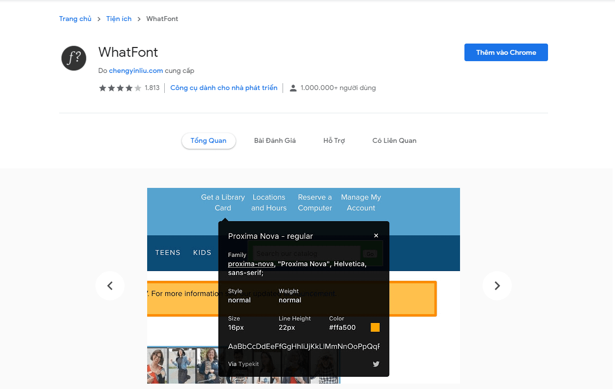 Tìm font chữ của bất kỳ website nào mà không phải nhọc công dò code 13 whatfont